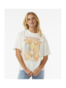 Rip Curl Rip Curl T-Shirt Tropical Tour Hertiage Tee Écru Heritage Fit