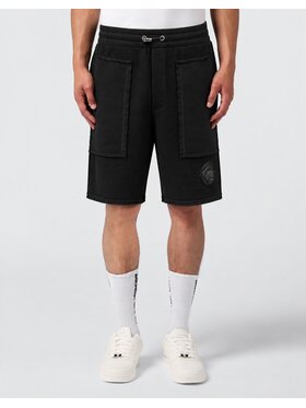 Plein Sport Plein Sport Pantaloncini sportivi 32339 Nero Jogger Fit