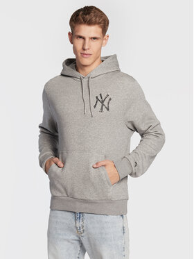 Men's Hoodie New Era New York Yankees Logo Infill Grey Hoodie Gray