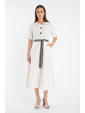 CLICK CLICK Letné šaty 60-6095 Biela Comfortable Fit