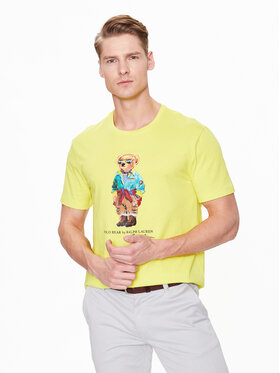 Polo Ralph Lauren Polo Ralph Lauren T-Shirt 710853310017 Żółty Slim Fit