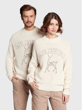 Leeves Leeves Pulover Unisex Antelope Écru Regular Fit
