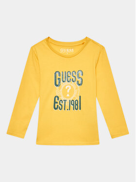 Guess Guess Bluse N3YI24 K8HM4 Gelb Regular Fit