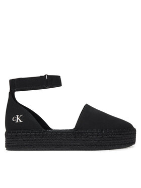 Calvin Klein Jeans Calvin Klein Jeans Espadrilles Flatform Espadrille Sling Mg YW0YW01735 Schwarz