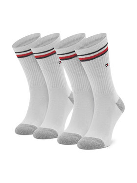Tommy Hilfiger Tommy Hilfiger Комплект 2 чифта дълги чорапи детски 100001500 Бял