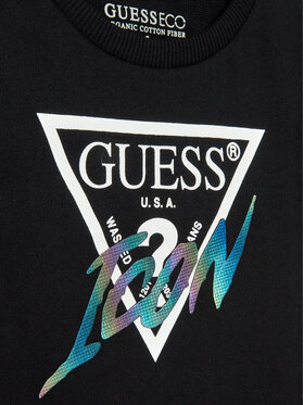 Guess Haljina Za Svaki Dan K3RK01 KB4O0 Crna Regular Fit