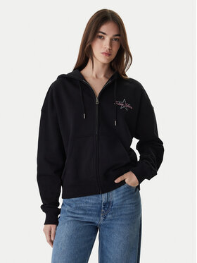 Guess Jeans Guess Jeans Mikina W6RQ06 K68I4 Černá Oversize