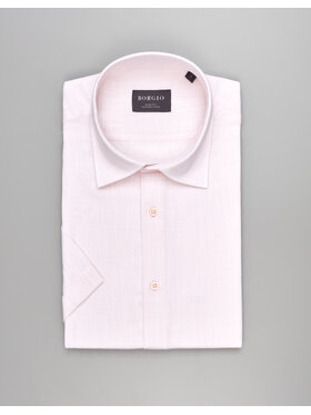 Borgio Borgio Koszula canosa_00550 Różowy Slim Fit