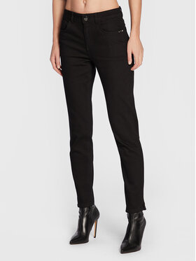 Comma Comma Traperice 2121490 Crna Slim Fit