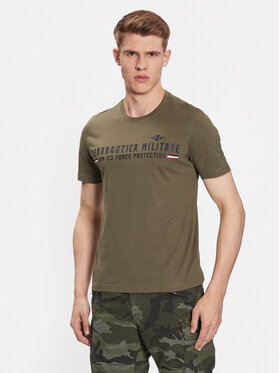 Aeronautica Militare Aeronautica Militare T-shirt 231TS1942J538 Verde Regular Fit