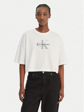 Calvin Klein Jeans Calvin Klein Jeans T-Shirt LV047F828G Biały Boxy Fit