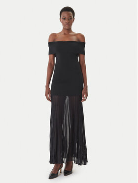 MICHAEL Michael Kors MICHAEL Michael Kors Kötött ruha MS683HGBFD Fekete Slim Fit