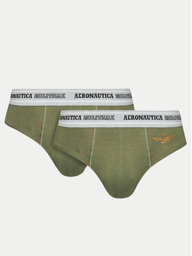 Aeronautica Militare Aeronautica Militare Sada 2 kusů slipů AM1USL002 Khaki