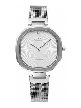 Obaku Obaku Zegarek V277LXCIMC Srebrny