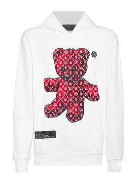 PHILIPP PLEIN PHILIPP PLEIN Bluza 20987 Biały Regular Fit