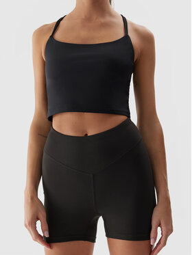 4F 4F Sportiniai šortai 4FAW23TFSHF301 Pilka Slim Fit