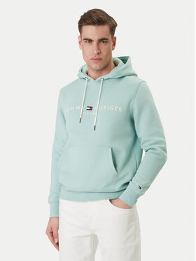 Tommy Hilfiger Tommy Hilfiger Bluza Logo MW0MW11599 Zielony Regular Fit