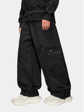 MADE BY SOCIETY MADE BY SOCIETY Spodnie materiałowe RAW Pants - P17773 Czarny Basic Fit