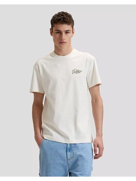 Lee Lee T-Shirt FLAG TEE Biały Regular Fit