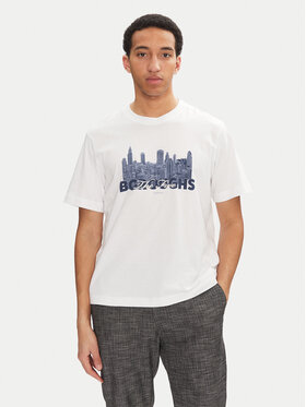 Jack&Jones Jack&Jones Tricou Boston 12272981 Alb Relaxed Fit