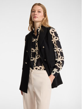 Elena Mirò Elena Mirò Kurtka outdoor R811Z000023N033 Czarny Slim Fit