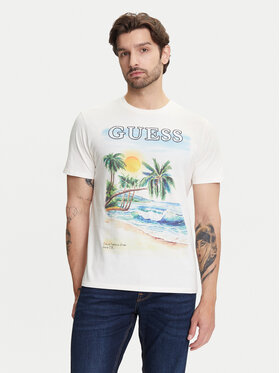 Guess Guess T-Shirt M5YI38 KBW41 Εκρού Regular Fit