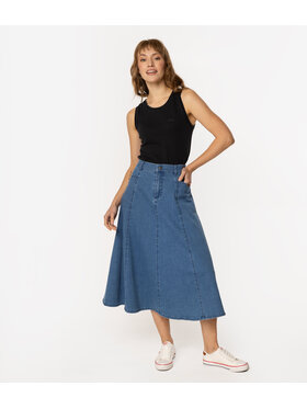 Lee Cooper Lee Cooper Spódnica jeansowa MURCIA 811 Niebieski Regular Fit