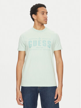 Guess Guess Tricou M5GI27 KBW41 Verde Regular Fit