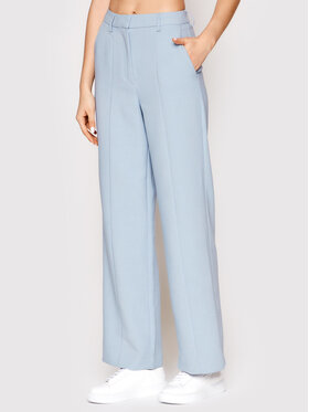 YAS YAS Текстилни панталони Tucka 26026408 Син Relaxed Fit