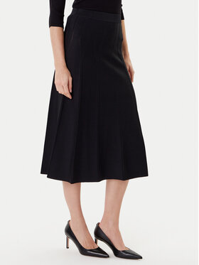 TWINSET TWINSET Spódnica midi 252TP3641 Czarny Regular Fit