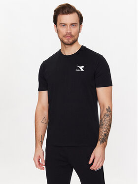 Diadora Diadora T-Shirt Ss Core 102.179485 Czarny Regular Fit