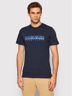 Napapijri Napapijri T-shirt Serber Print NP0A4FRN Bleu marine Regular Fit