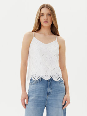 Pieces Pieces Top Vilde 17156563 Alb Regular Fit
