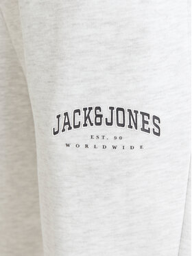 Jack&Jones Junior Spodnji Del Trenirke Caleb 12258982 Bela Relaxed Fit