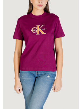 Calvin Klein Jeans Calvin Klein Jeans T-shirt LV047E819G Bordeaux Casual Fit