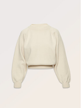 La Mania La Mania Sweter CURTSY Biały Classic Fit