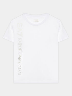 EA7 Emporio Armani EA7 Emporio Armani T-Shirt 3RFT02 FJHHZ 0101 Biały Regular Fit