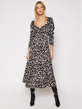 For Love & Lemons Kasdieninė suknelė Angelica CD2315 Juoda Slim Fit