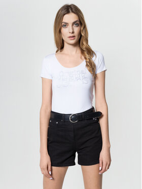 Pepe Jeans Pepe Jeans T-Shirt Cairo PL504336 Bílá Slim Fit