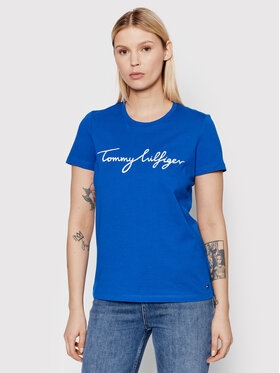 Tommy Hilfiger Tommy Hilfiger T-shirt Crew Neck Graphic WW0WW28682 Bleu Regular Fit