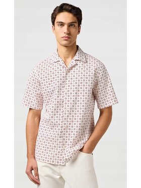 Wrangler Wrangler Koszula Short Sleeve Resort Shirt Biały Regular Fit