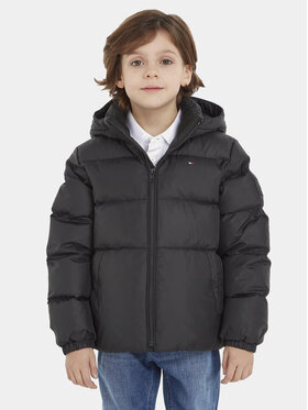 Tommy Hilfiger Tommy Hilfiger Vatovaná bunda Essential KB0KB08341 M Čierna Regular Fit