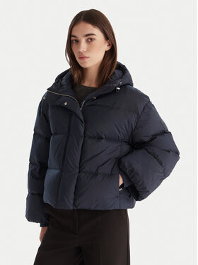 Calvin Klein Calvin Klein Vatovaná bunda LV044D525G Tmavomodrá Relaxed Fit