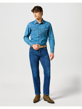 Wrangler Wrangler Camicia WESTERN SHIRT Blu Regular Fit