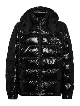 PHILIPP PLEIN PHILIPP PLEIN Vatovaná bunda 43 Čierna Regular Fit