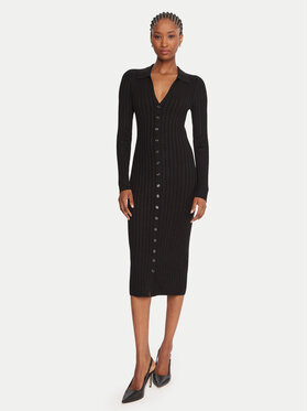 Guess Guess Sukienka dzianinowa W5BK60 Z2YJ2 Czarny Slim Fit