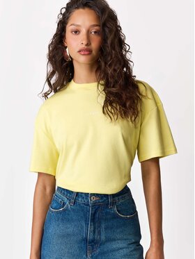 La Mania La Mania T-Shirt COEN Żółty Basic Fit