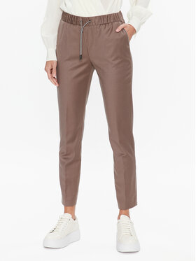 Fabiana Filippi Fabiana Filippi Szövet nadrág PADP02W361 Barna Regular Fit