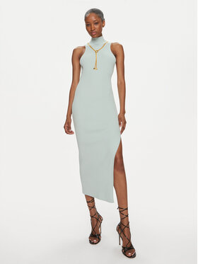 Elisabetta Franchi Elisabetta Franchi Každodenní šaty AM-69S-41E2-V400 Zelená Slim Fit