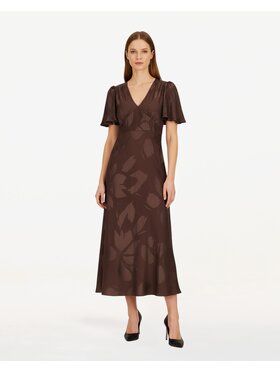 Castellani Castellani Sukienka codzienna Sukienka Sylvi Brązowy Regular Fit